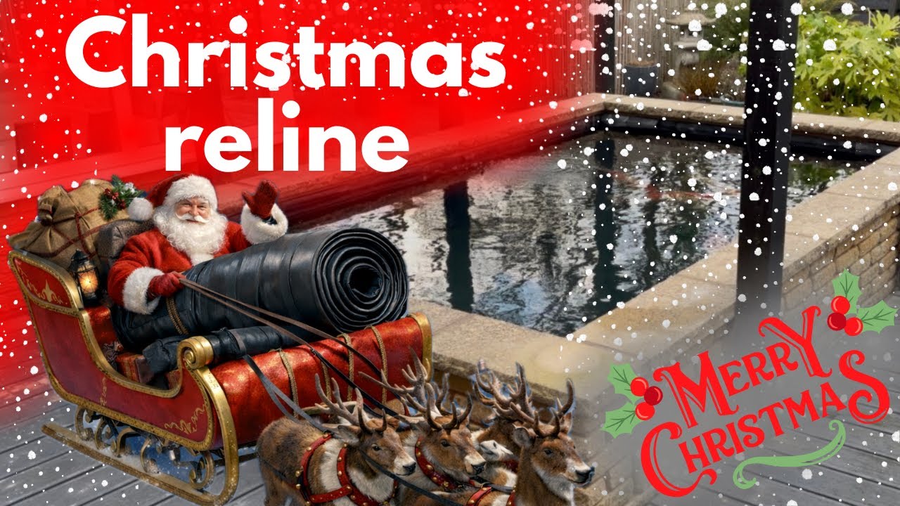 Ремонт облицовки пруда для карпов кои