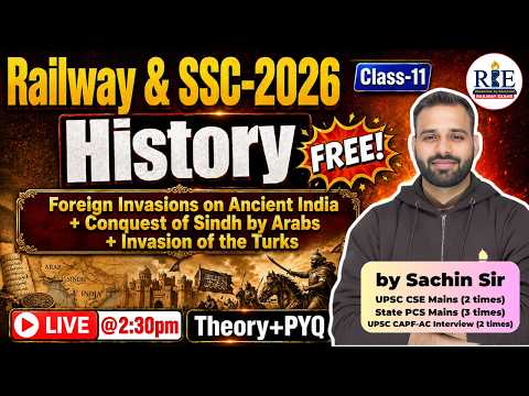 ⚔️History Class-11 | Foreign Invasions on Ancient India | Arabs & Turks Invasion | Sachin Sir | RBE