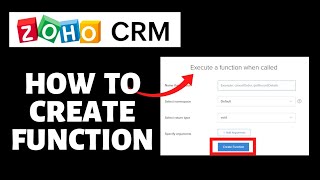 How To Create Functions on Zoho CRM Wealth