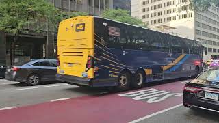 2021-2022 MCI Prevost X3-45 Bus #1305 on The Queens Bound QM35 Express Bus To Glen Oaks, Queens 
