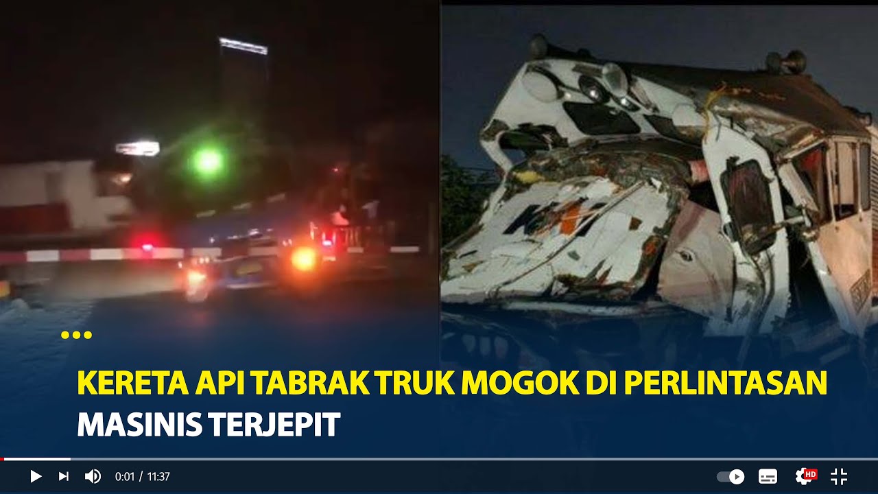 Kronologi Detik-detik Kereta Api TabrakTruk Trobos Perlintasan, KAI Minta Ganti Rugi