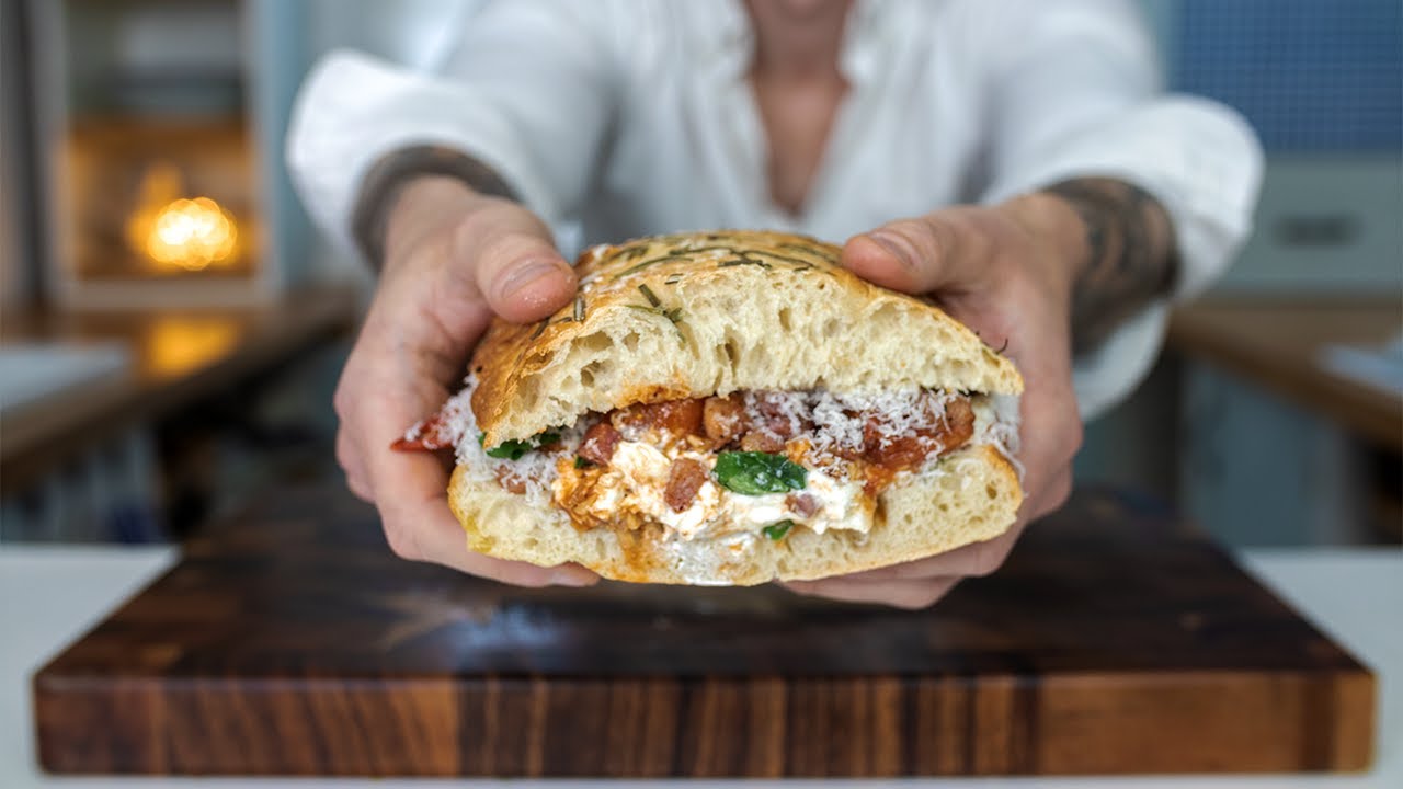 My BEST Italian Focaccia Sandwich EVER