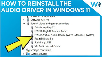 How to reinstall the audio driver in Windows 11