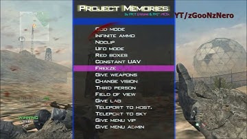 Free Mw3 Mod menu Project Memories! Xp Lobbies
