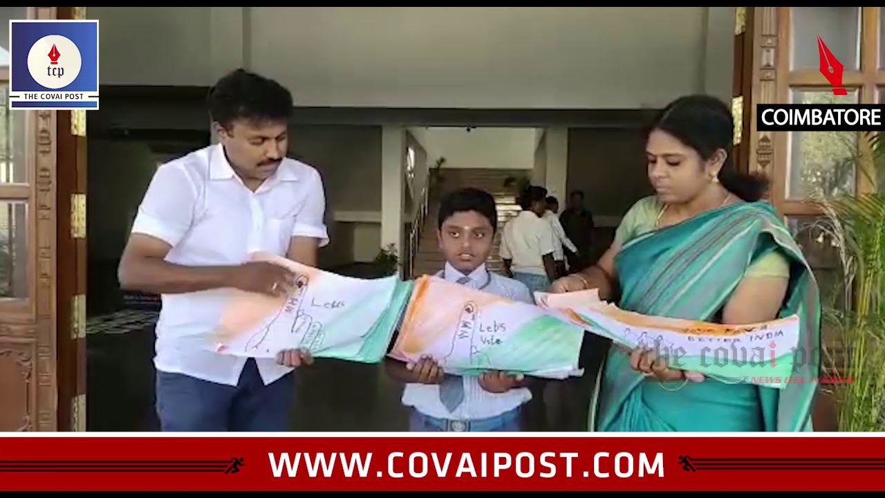 Grade 2 student paints 1050 pictures to create awareness on 100 % voting