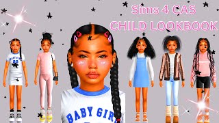 Cute Female Child Lookbook | The Sims 4 CAS | ALL CC LINKS BELOW