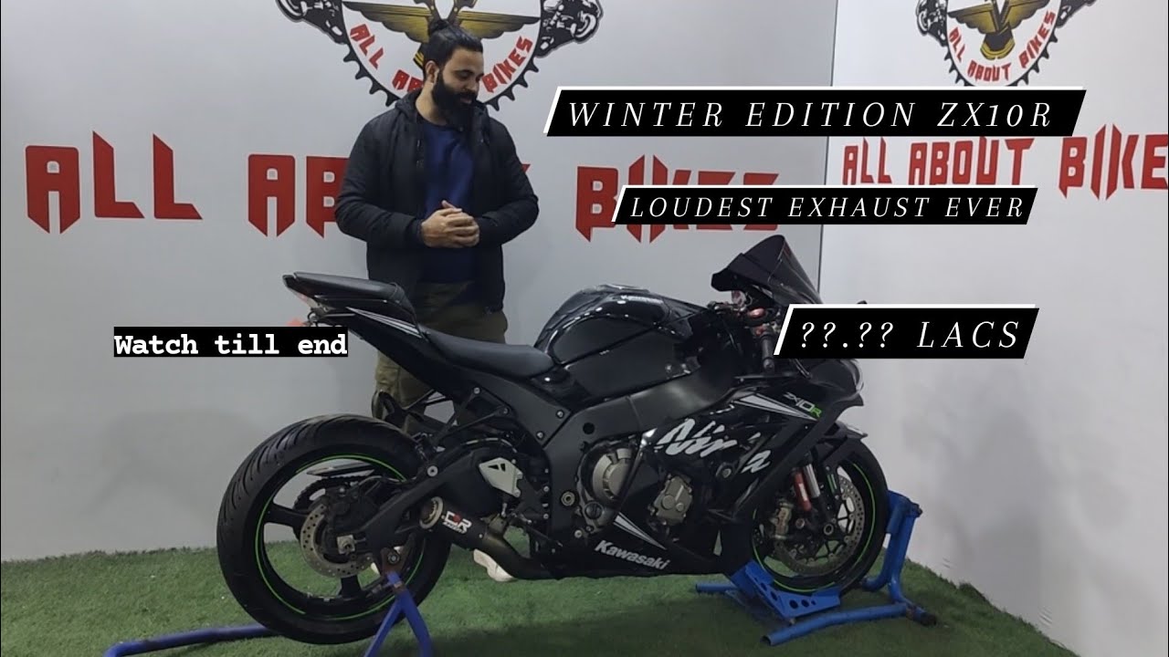 kawasaki ninja zx10r/ Winter Edition❄️/Race fit Exhaust/At Unbelievable Price/All About Bikes India