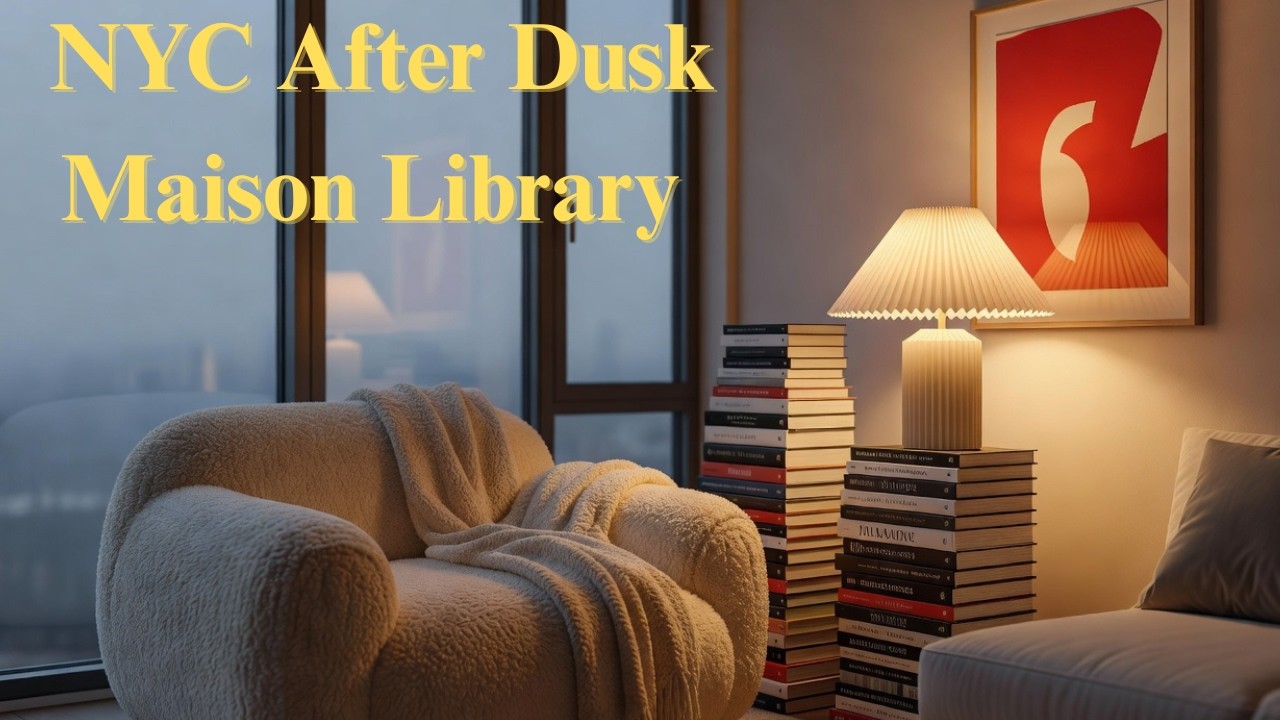 NYC Penthouse Jazz at Midnight 🥂 Old Money Lounge Piano & Rainy City Views