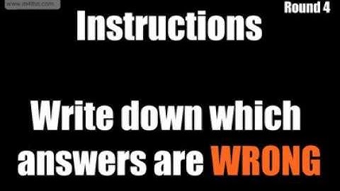Round 4 - www.m4ths.com Challenge GCSE C Grade Target Quiz - Non Calculator - Common Misconceptions