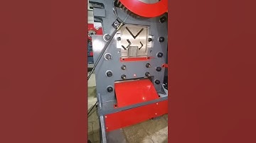 Punching and shearing machine #punching #punchingmachine #ironworker #channelsteelcutting #shearing