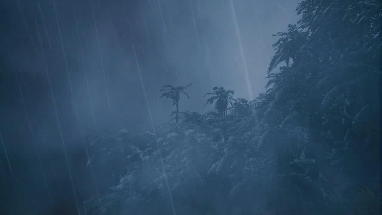 【不眠レス快眠ブースト用雨音】猛烈な暴風雨と雷が亜熱帯ジャングルを襲う｜奥行きのある立体サウンド｜瞑想｜ピンクノイズ｜ホワイトノイズ｜ASMR｜雨音｜雨の音｜睡眠