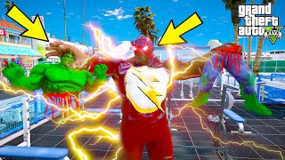 Flash Oluyoruz Ve Spor Salonunda Vücut Geli̇şti̇ri̇yoruzhulk Olduk - Gta 5