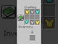 Crafting the RAINBOW CHESTPLATE in Minecraft! 🌈🛡️#minecraft