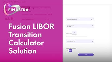 Fusion LIBOR Transition Calculator Solution Demo Video