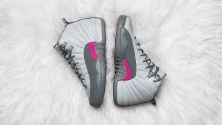 jordan 12 wolf grey and pink