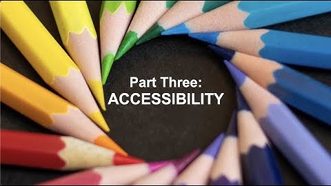 INCLUSIVE LANGUAGE: Accessibility