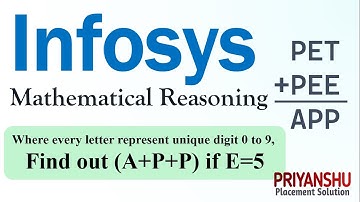 Infosys Mathematical Reasoning Questions and answers | Infosys Aptitude Questions and answers