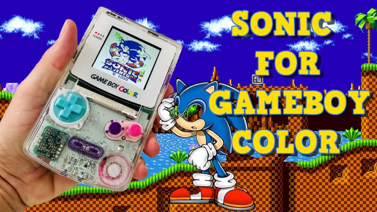 Sonic the Hedgehog on Gameboy Color GBC #gameboy #nintendo #gameboycolor  #gameboyadvance #sonic 