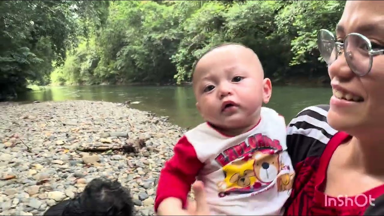 Mandi di sungai di kampung long lunyim❤️
