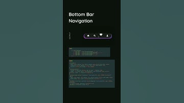 BOTTOM BAR NAVIGATION