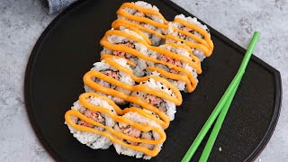 How to Make Spicy Crab Roll (Spicy Kani Roll Sushi)