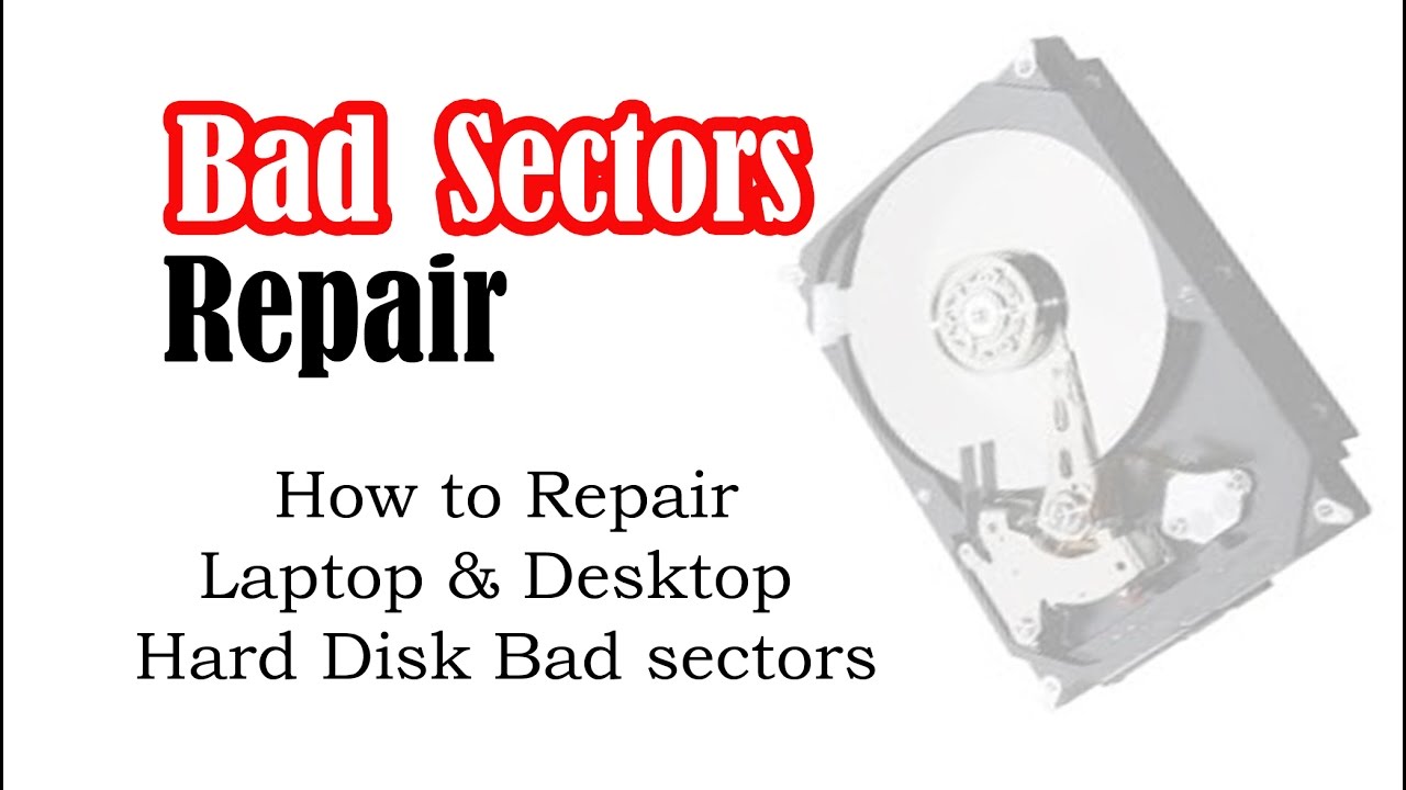Repair laptop or desktop hard disk bad sectors within 1 hour. YouTube