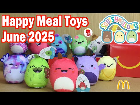 McDo June 2025 Happy Meal Squishmallows Unboxing