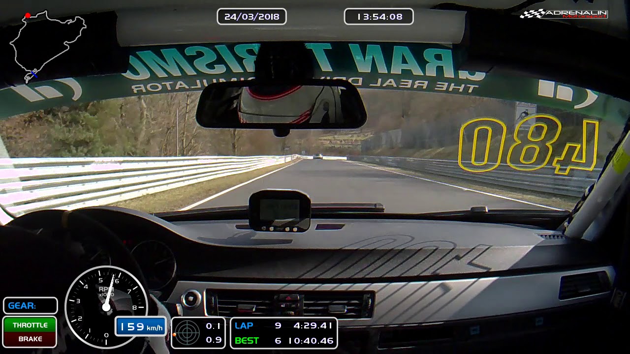 VLN1 2018 V4 Class E90 325i Car No 480 Fastest lap - Adrenalin-Motorsport