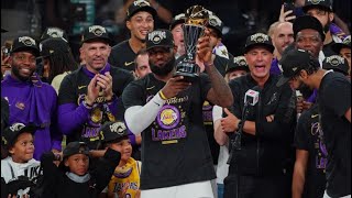 2020 Finals MVP LeBron James G1 G2 G4 G6 highlights