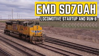 Emd Sd70Ah Locomotive Air Startup And Run 8