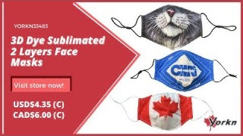 YORKN33483 3D Sublimation Face Mask