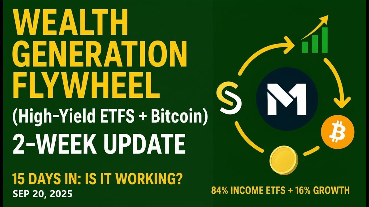 Wealth Generation Flywheel (High-Yield ETFs + Bitcoin) 2-Week Update