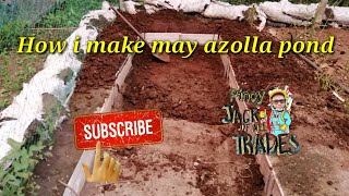 How i make may azolla pond