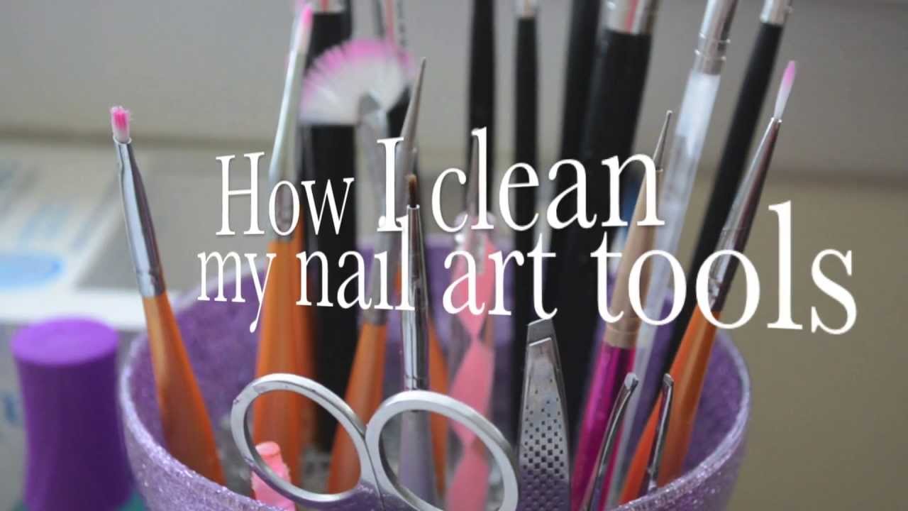 (Requested) How I Clean My Nail Art Brushes & Tools - YouTube