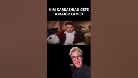 Thumbnail of Kim Kardashian Santa baby music video has a HUGE cameo #shorts #homealone
