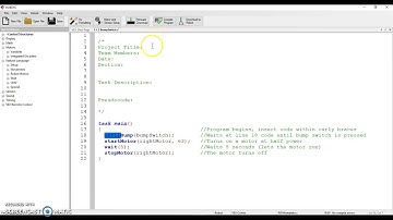 PLTW POE 3.1.3 - UNTIL commands in RobotC