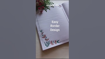 Easy border design #rangally_ritu #easyborder #projectworkdesigns #borderdesign #easyborder #simple