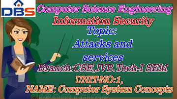 Computer Security | Information Security | Computer Science Engineering | Online Education | DBS