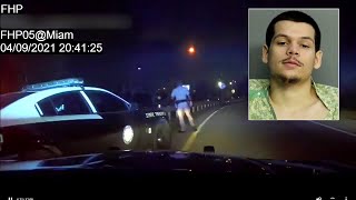 Highway patrol dashcam video shows dramatic I-95 chase