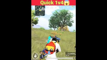 Quick 1v4 Clutch 😅 #bgmishorts #1vs4clutch #1v4 #1vs4 #squadwipe #soloprime #spray #999iq #aimbot