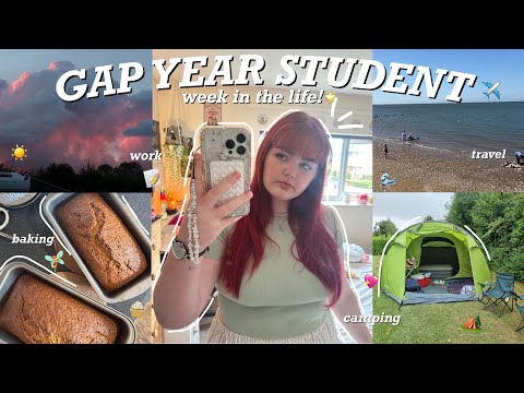 spend the week with me as a gap year student!✈️✨ (solo dates, work, camping, baking etc.🎀)