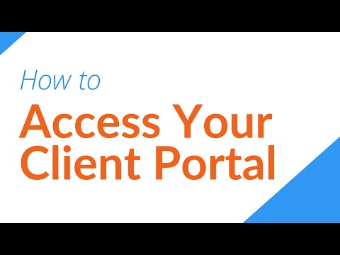 How To Access Your Client Portal