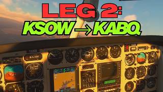 Around the World Flight Leg 2: KSOW to KABQ in the Black Square Duke | MSFS 2020 screenshot 5