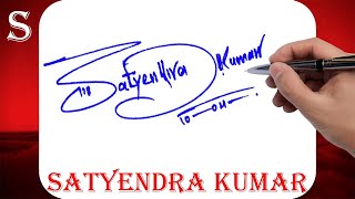 Satyendra Kumar Name Signature Style - S Signature Style -Signature Style Of My Name Satyendra Kumar