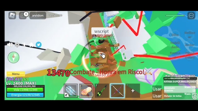 🚫CACEI com COMBO TÓXICO de PORTAL PROIBIDO no Blox Fruits 🔥☢ 