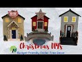 🎄5 CHRISTMAS VILLAGE MINIATURES | DOLLAR TREE FARMHOUSE CHRISTMAS DIYs | HEIDI SONBOUL DIY CHALLENGE