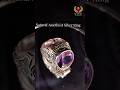 Natural Amethyst Silver Ring.