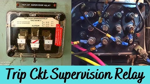 Trip Circuit Supervision Relay with Practical wiring diagram.