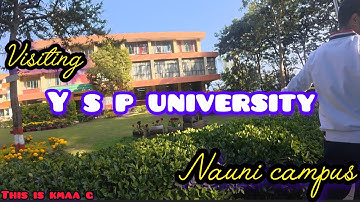 Dr. Yashwant Singh Parmar University Of  Horticulture & Forestry Solan HP