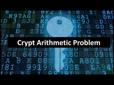 Crypt Arithmetic Problem In AI - YouTube